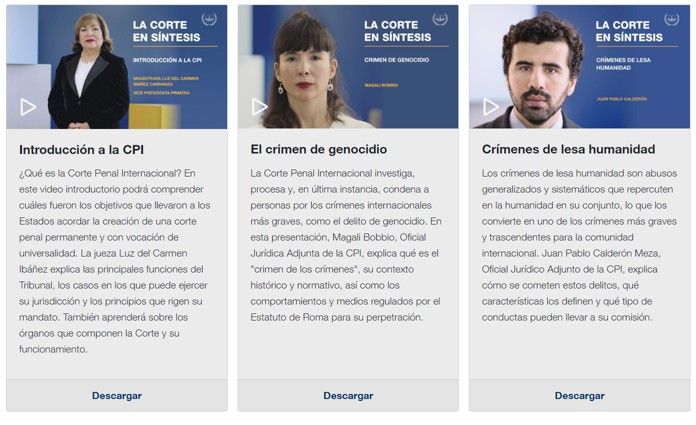 La respuesta del Fiscal de la Corte Penal Internacional